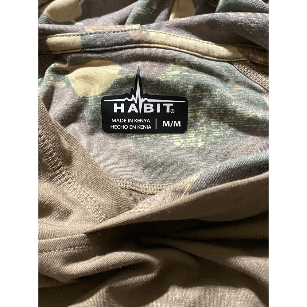 Habit Mens Desert Taupe Lightweight Bamboo Rayon Hoodie Long Sleeve size Medium - Picture 7 of 12